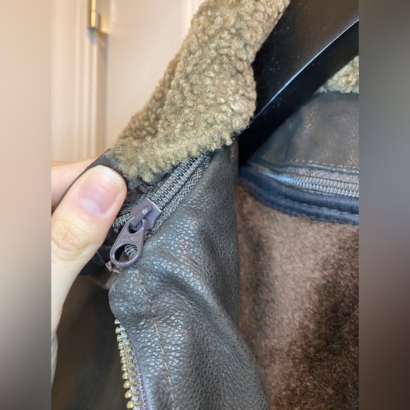 Brown Leather Jacket - Picture 4 of 5